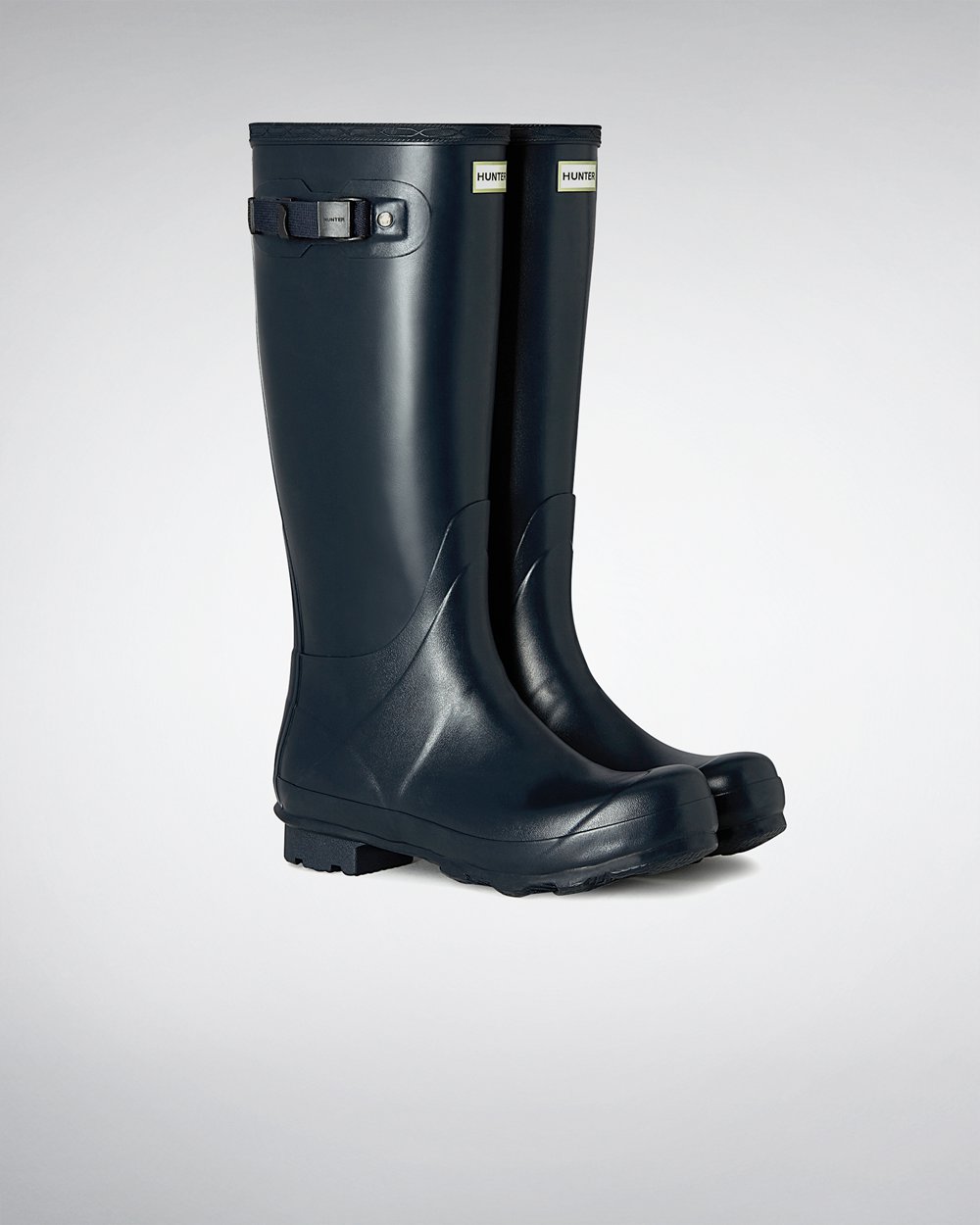 Men Hunter Norris Field | Tall Rain Boots Navy | NZ-84312-IUWR